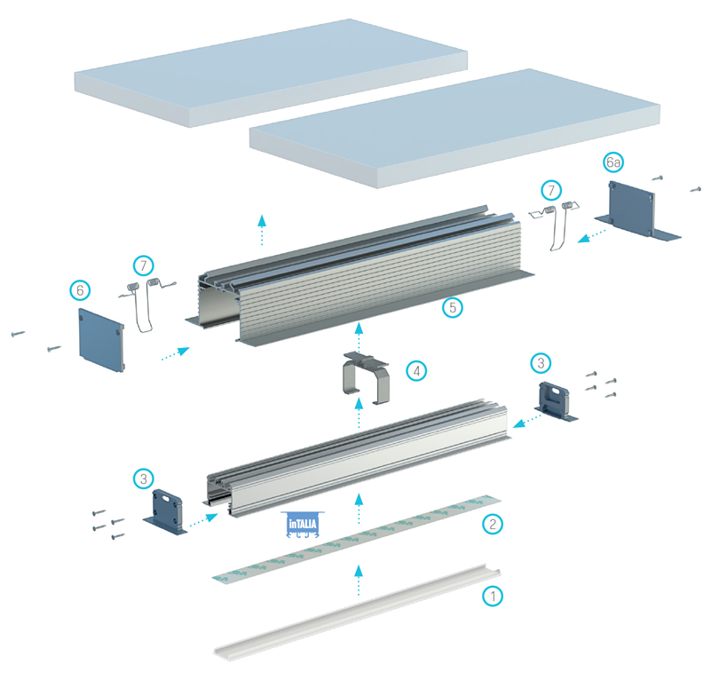 Profil arch inTALIA srebrny anodowany 3m