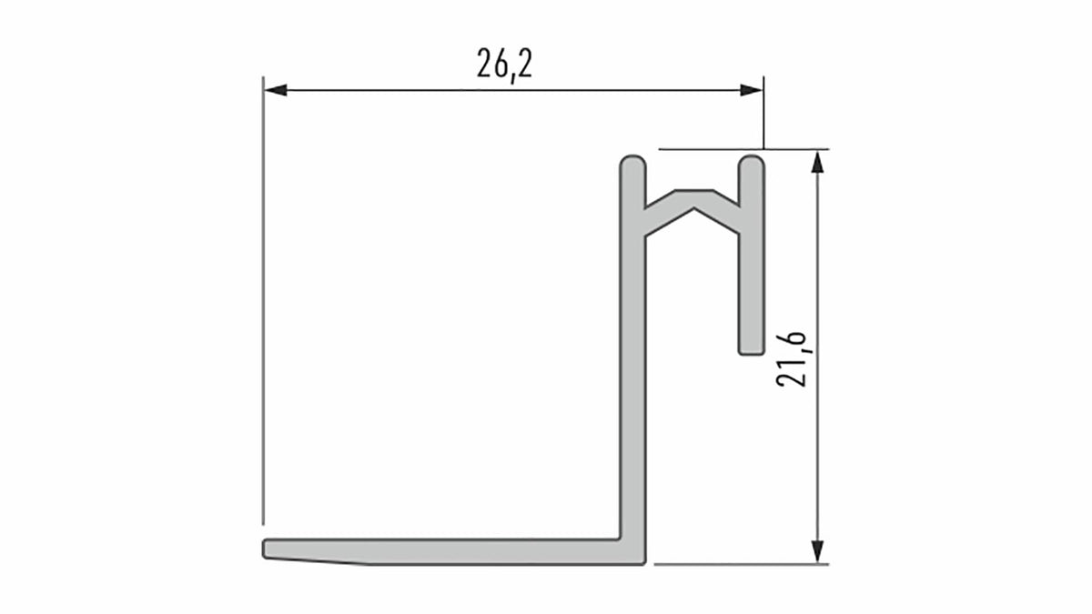 Profil Roset czarny lakierowany 1 m