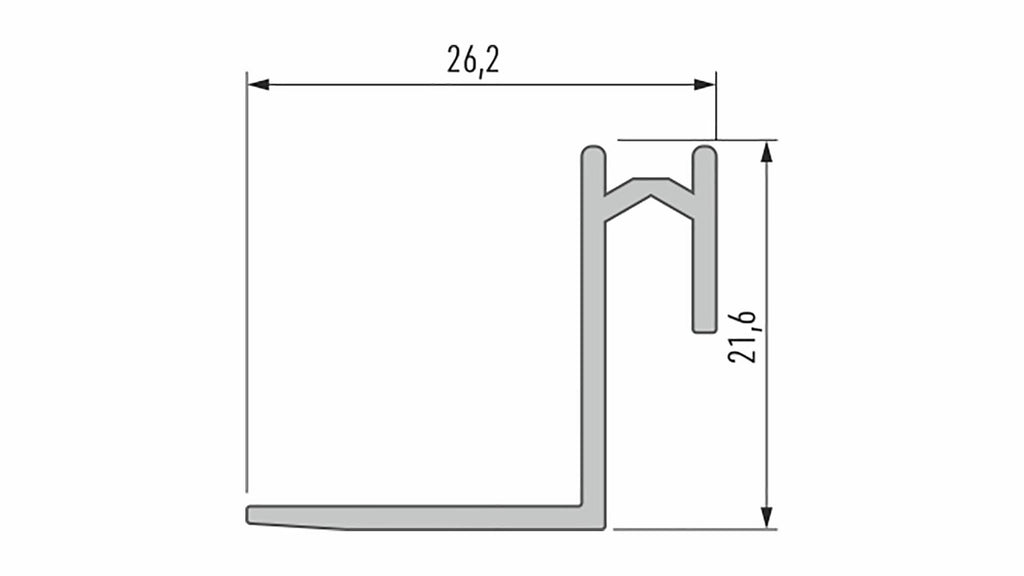 Profil Roset czarny lakierowany 3 m
