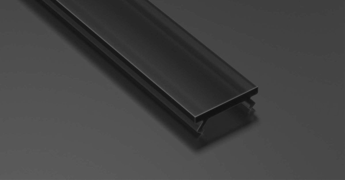 Klosz SLIM  v2 PMMA czarny 3m