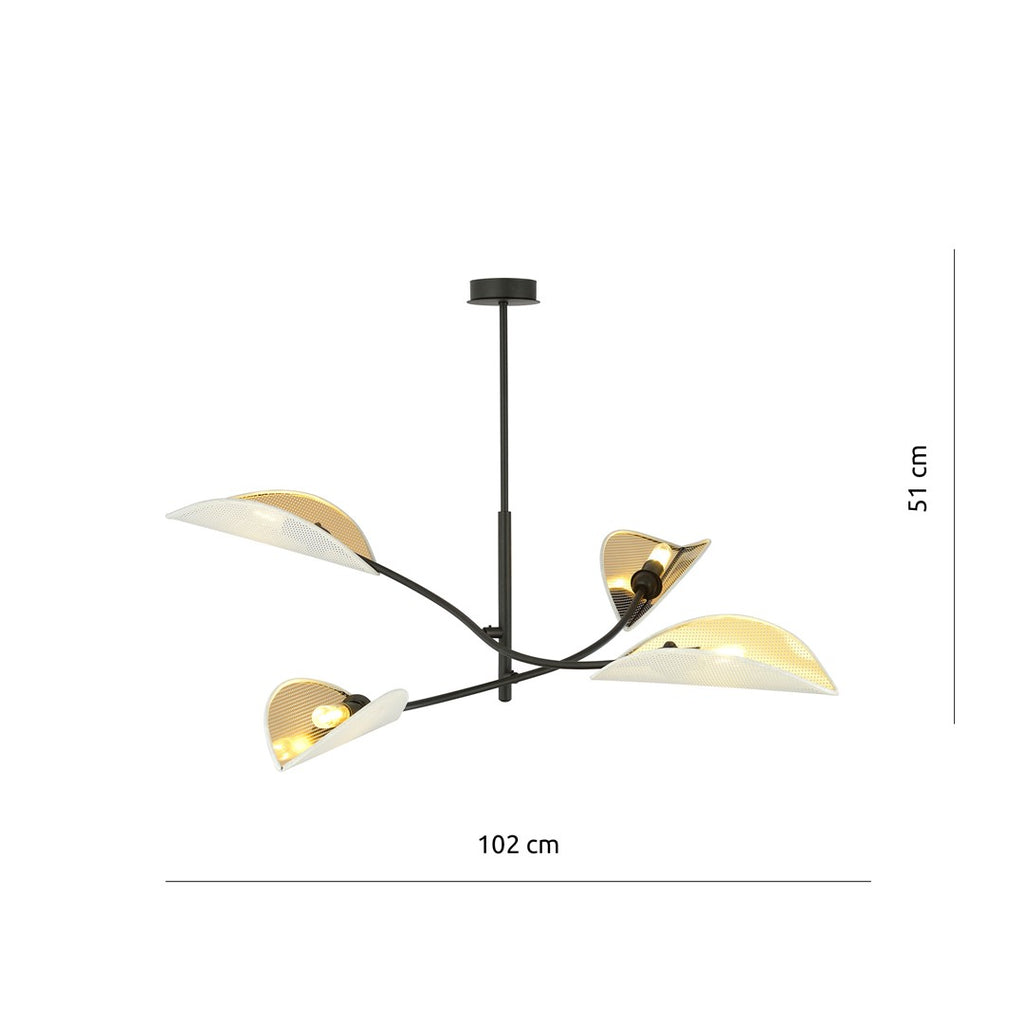 LOTUS 4 WHITE/GOLD