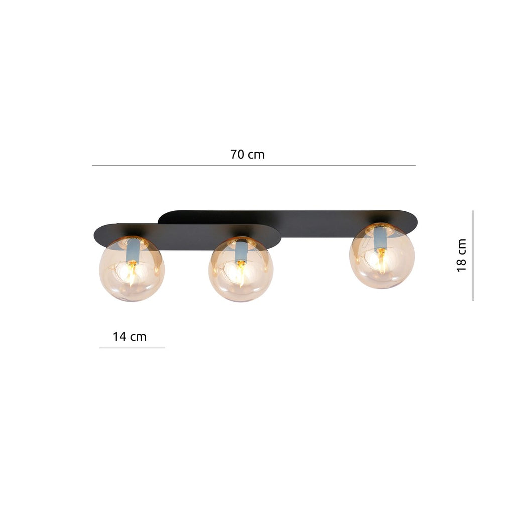 PLAZA 3 BLACK/MIODOWY