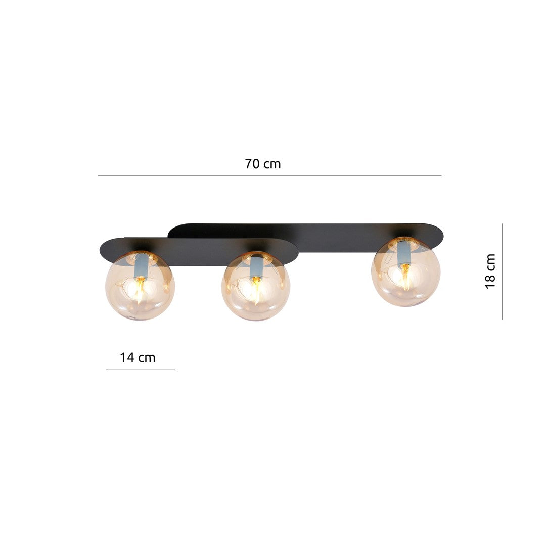 PLAZA 3 BLACK/MIODOWY