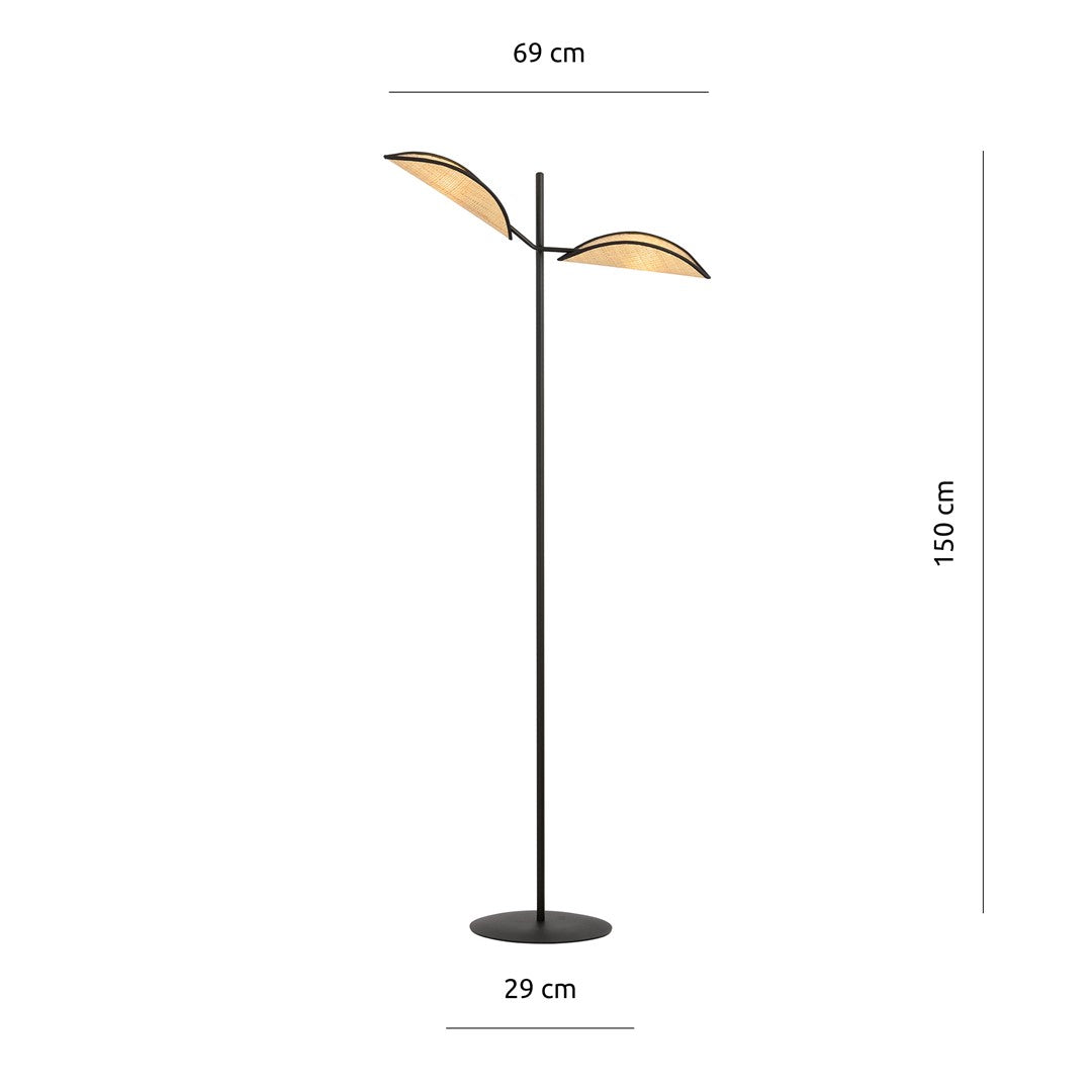 VENE LP2 BLACK/RATTAN