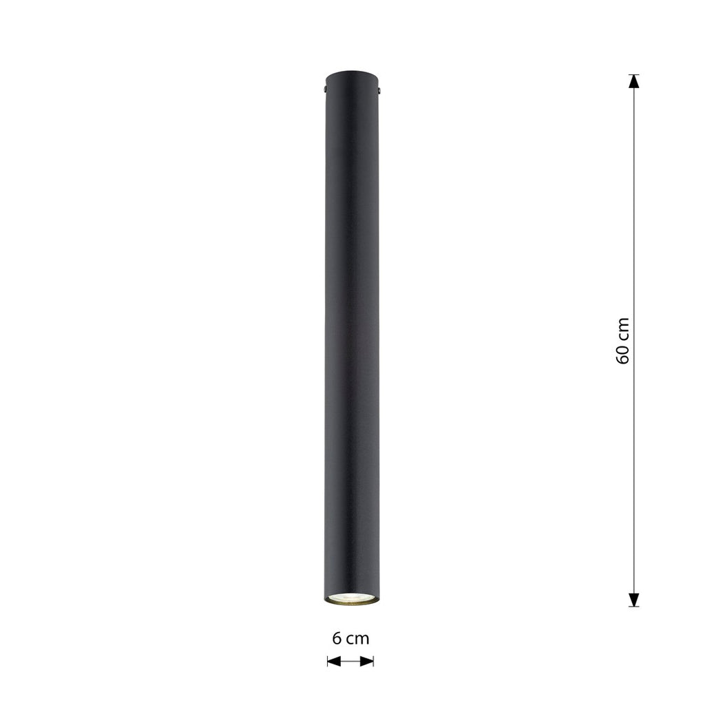 TECNO 1XL BLACK oprawa oświetleniowa