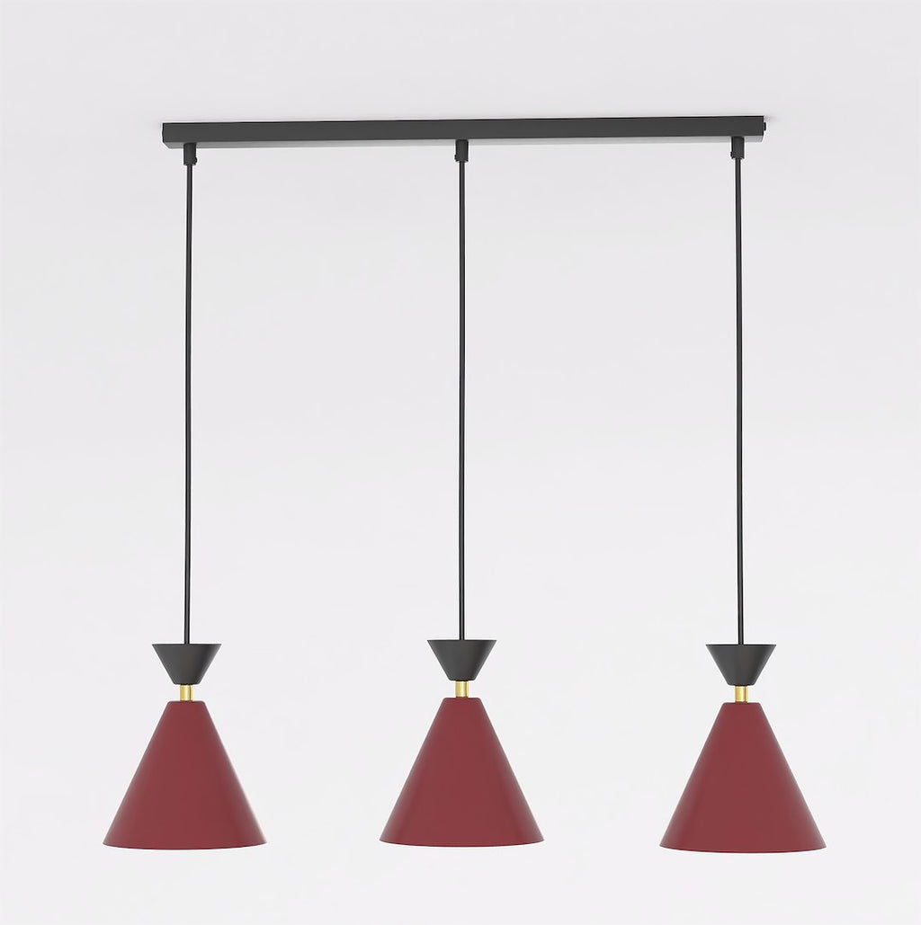 KLEVER 3 BURGUNDY BLACK
