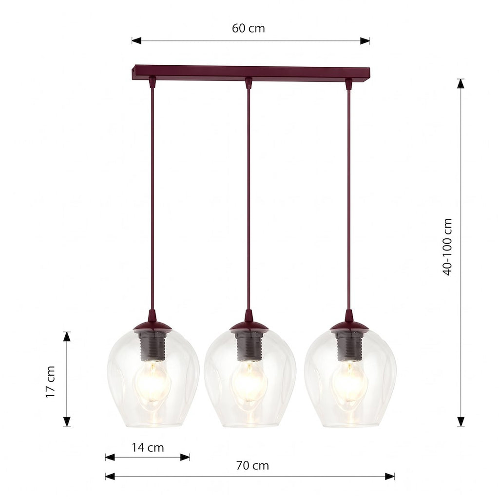 ISTAR 3 BURGUND TRANSPARENT