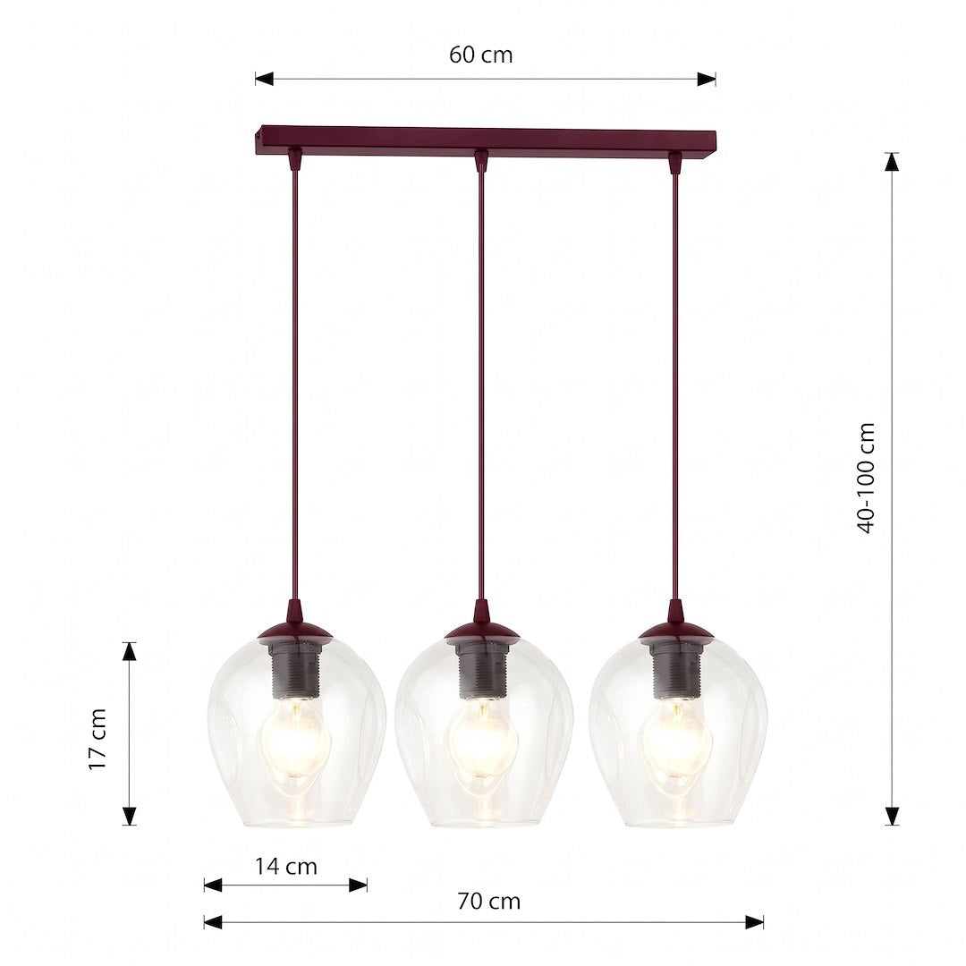 ISTAR 3 BURGUND TRANSPARENT