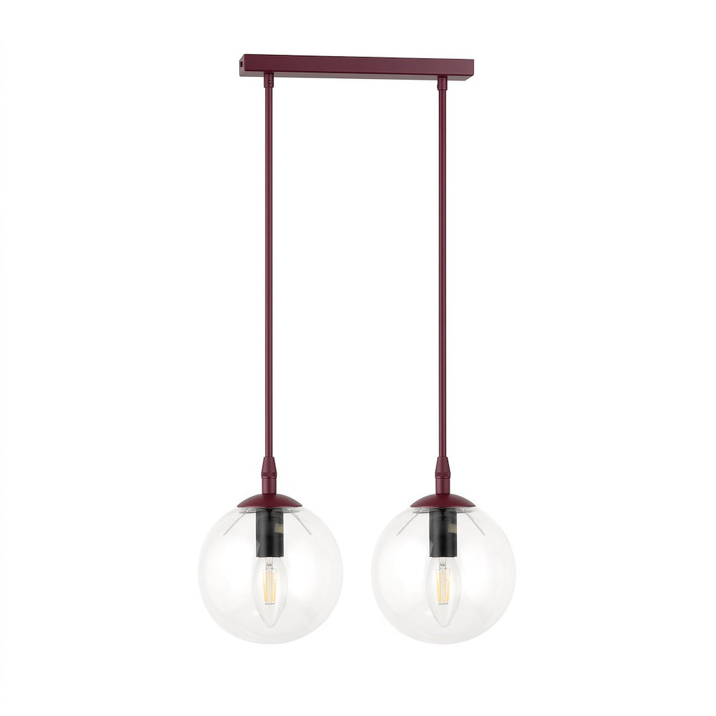 COSMO 2 BURGUNDY TRANSPARENT