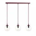 COSMO 3 BURGUNDY TRANSPARENT