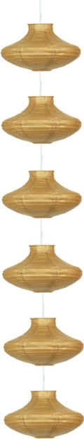 GRIFF - zwis /6 papierowy śr.25 cappucino e-14 6x40W