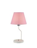 lampa stołowa york 1 biały różowy