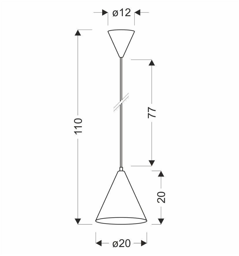 lampa wisząca voss 1 niebieski