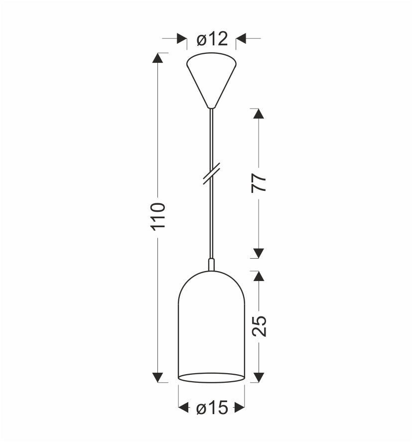 lampa wisząca oss 1 żółty