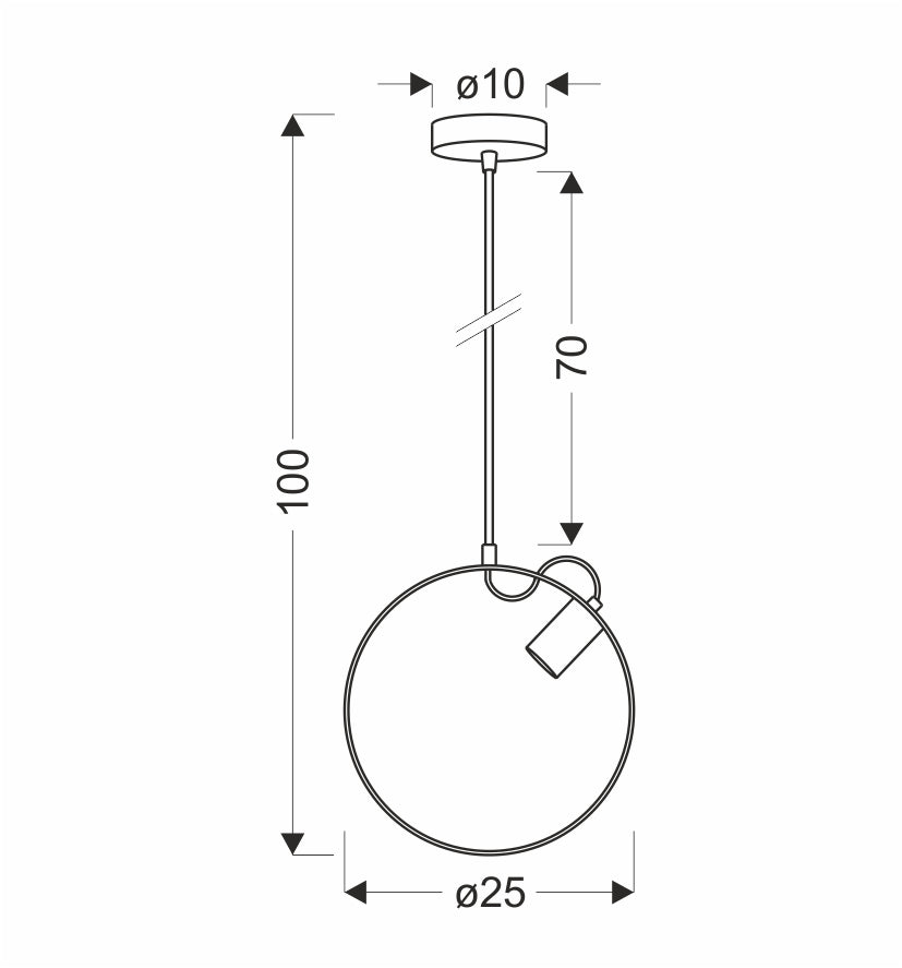 lampa wisząca nexo 1 czarny