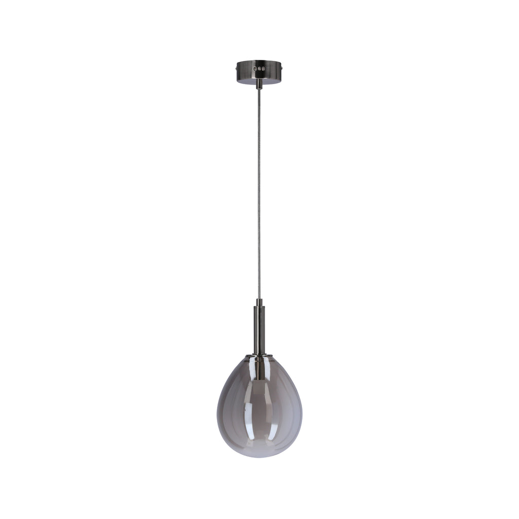 lampa wisząca lukka 1 chromowy szary
