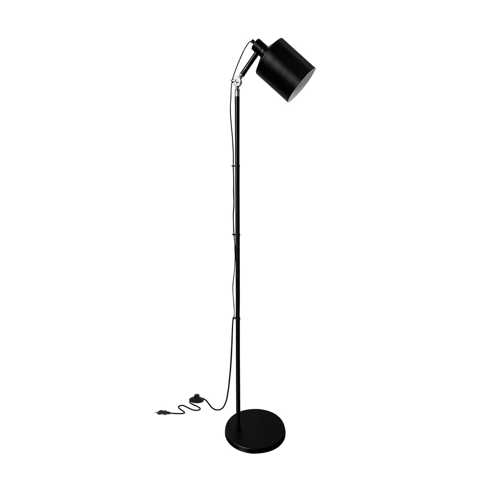 ZANA lampa podłogowa czarny 1x60W E27 klosz czarny