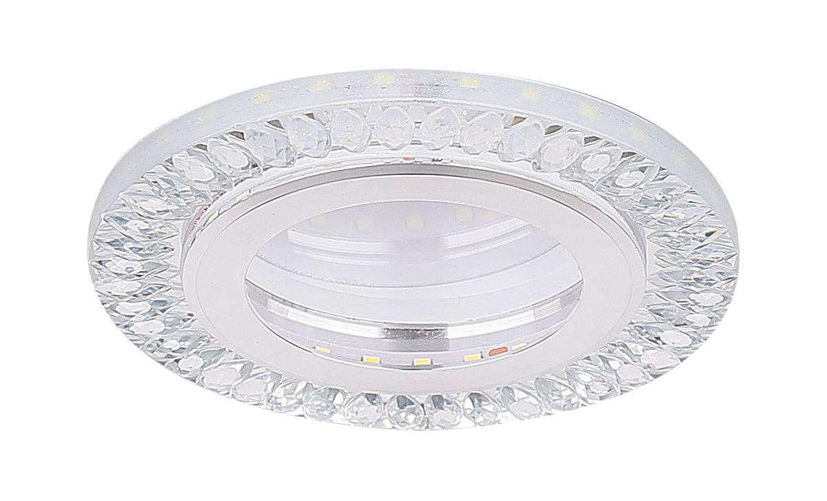 SSP-29 AL/TR lampa stropowa srebrny 2x5W LED 6500k klosz bezbarwny