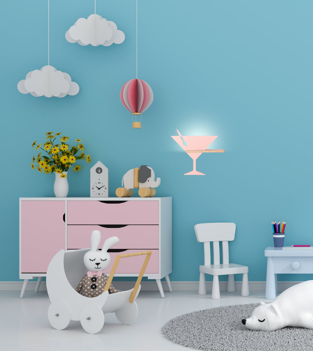 PICCOLO lampa kinkiet 4W LED 4000k iq kids różowy