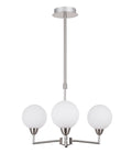Logos lampa wisząca satynowy 3x25W G9 klosz biały