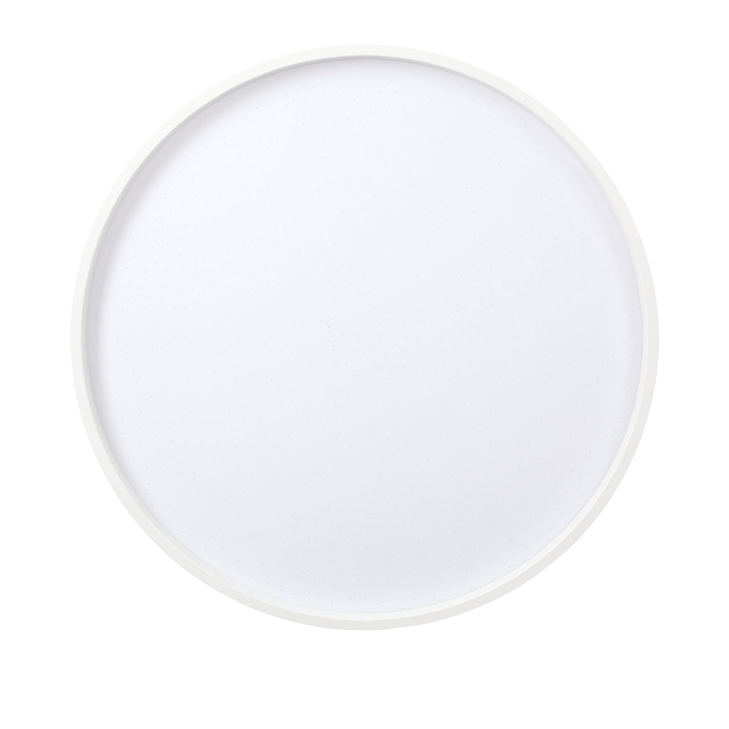 Texas lampa sufitowa plafon biały 18W LED 34 cm klosz biały efekt sky