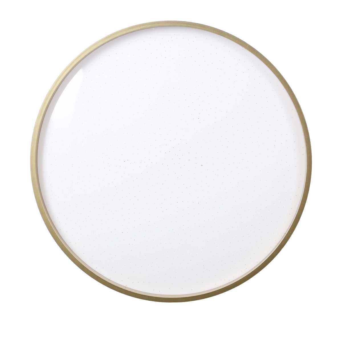 Florida lampa sufit. plafon czarno złoty+biały 18W LED 33 cm klosz biały