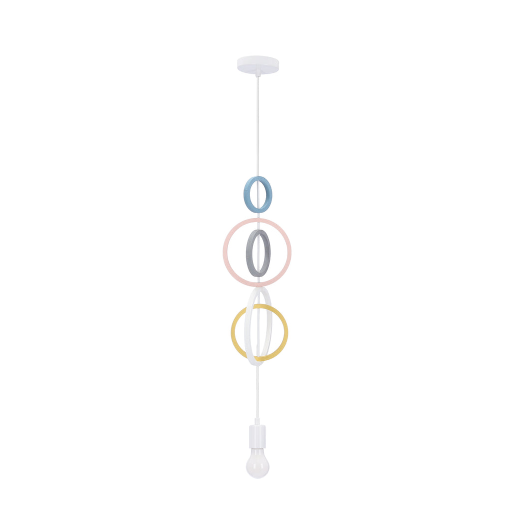 HOOPS 5 lampa wisząca 1x20W E27 iq kids mix kolor