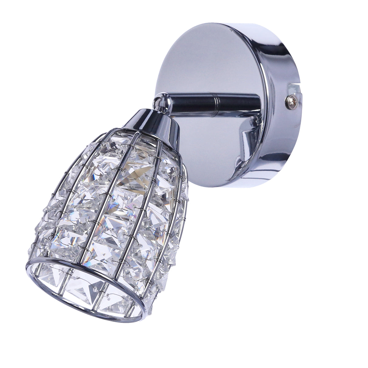 Shiba lampa kinkiet chromowy 1x15W G9 klosz bezbarwny