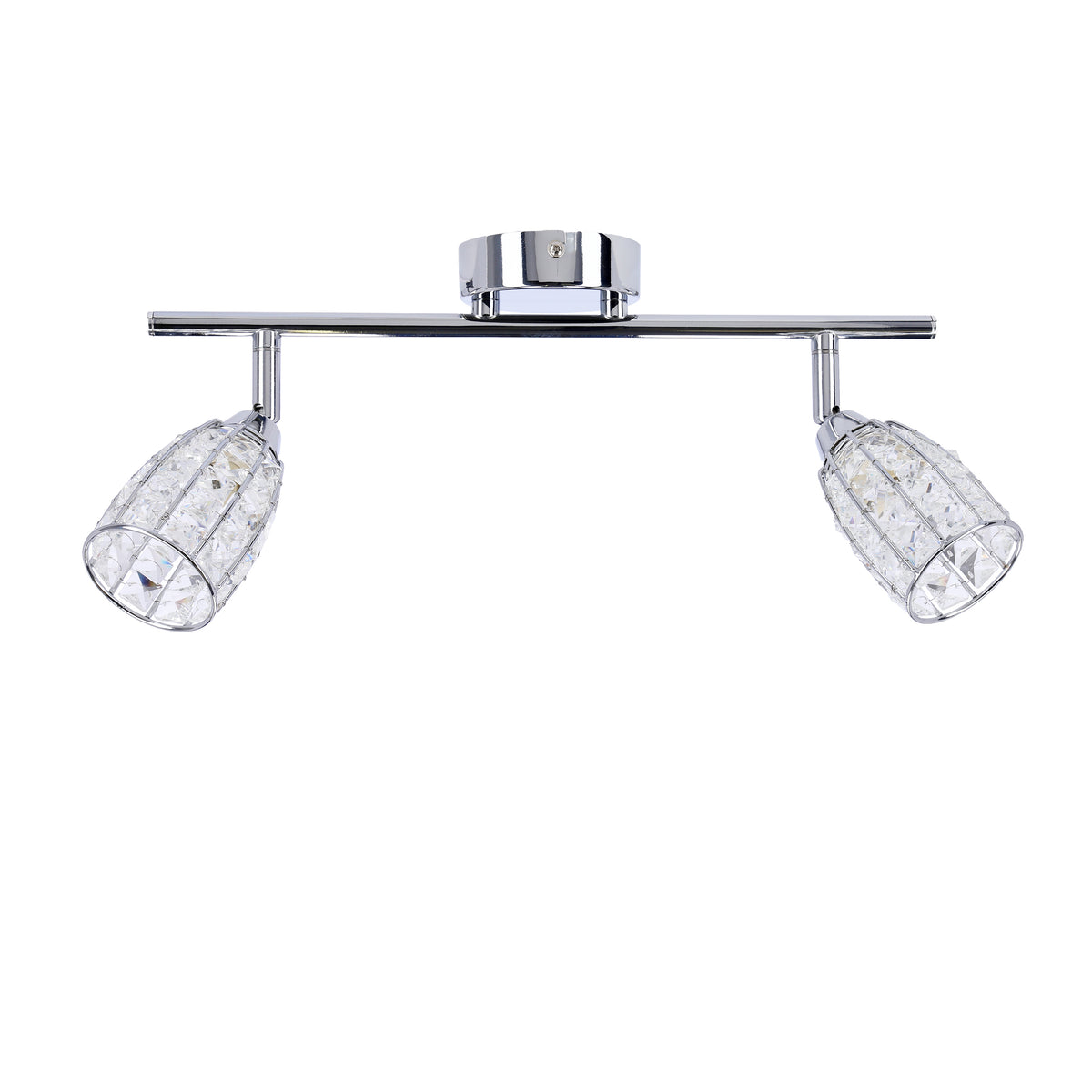 Shiba lampa sufitowa listwa chromowy 2x15W G9 klosz bezbarwny