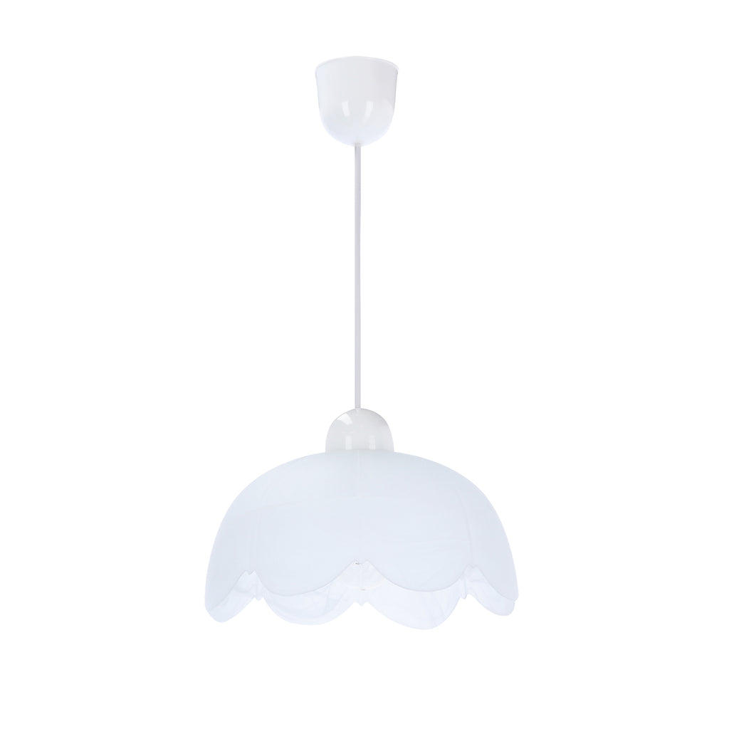 Bratek lampa wisząca 25 1x60W E27 klosz biały