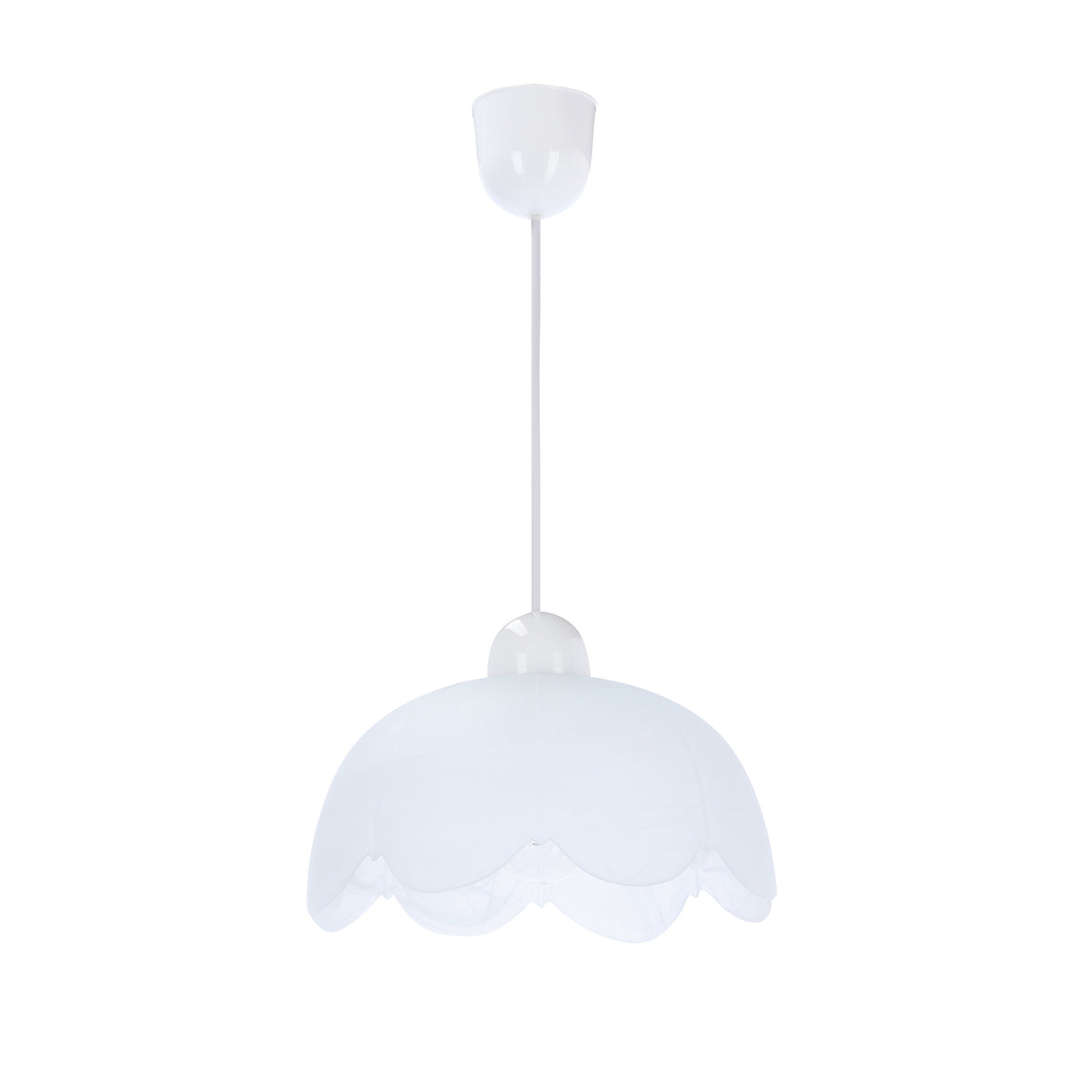 Bratek lampa wisząca 25 1x60W E27 klosz biały