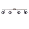 RODIA lampa sufitowa listwa satynowy 4x40W G9 klosz grafitowy