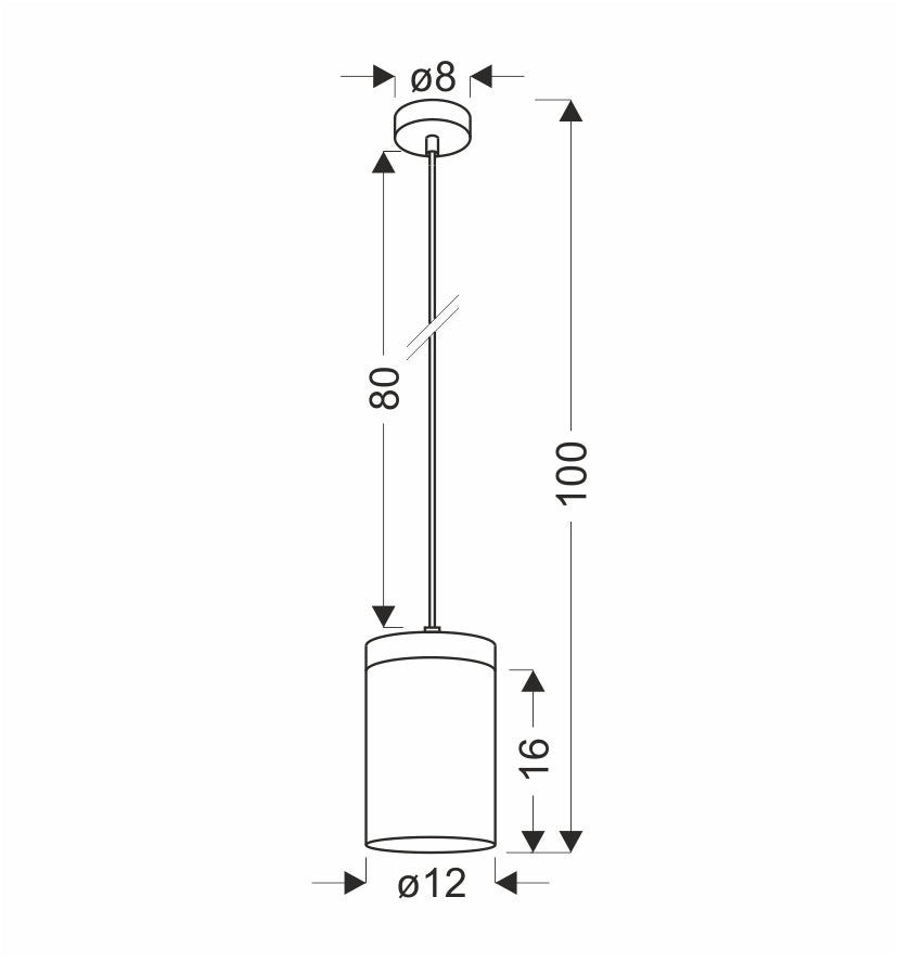 WELS lampa wisząca czarny+drewniany 1x40 E27 klosz dymiony