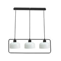 Zodiac lampa wisząca czarny 3x40W E27 klosz biały