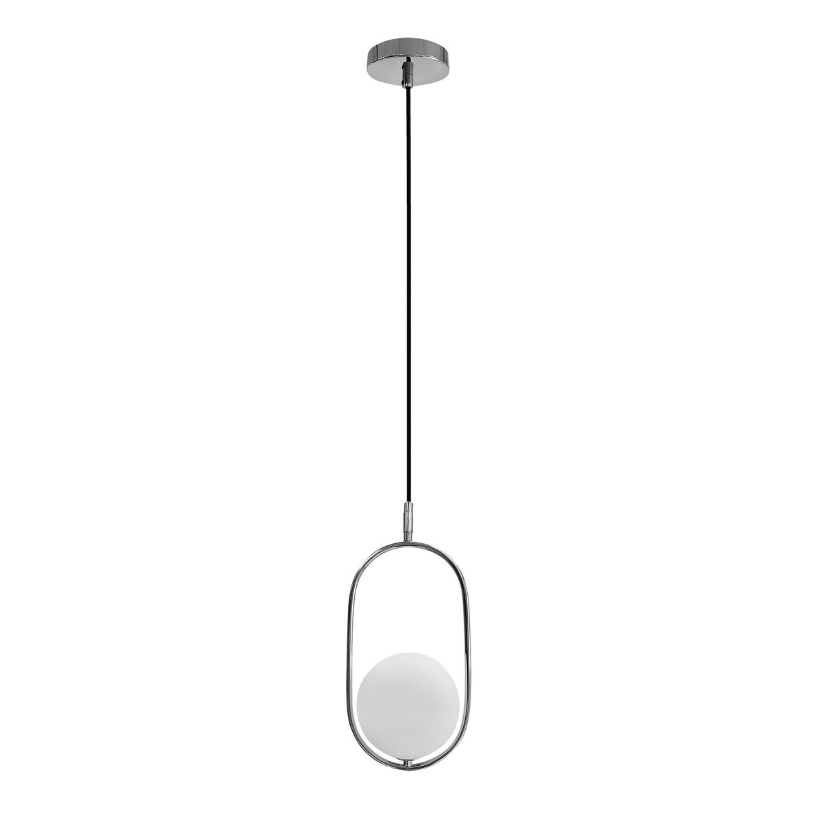 Cordel lampa wisząca chromowy G9 klosz biały