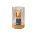 Nowoczesna lampa stołowa Wels 1x40W E27 klosz dymiony