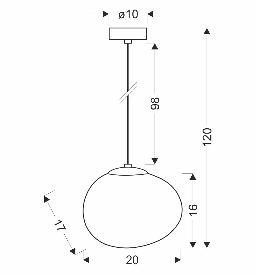 Lampa wisząca STONES 20 cm w stylu Japandi - z białym kloszem inspirowanym kamieniem - minimalistyczne oświetlenie sufitowe do salonu E27