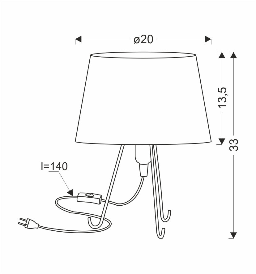 ELVA lampka stołowa czarny 1x40W E14 abażur amarantowy