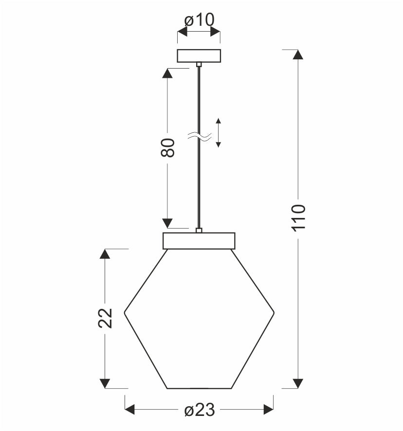 BRELS lampa wisząca czarny z efektem drewna 1x40 E27 klosz pomarańczowy