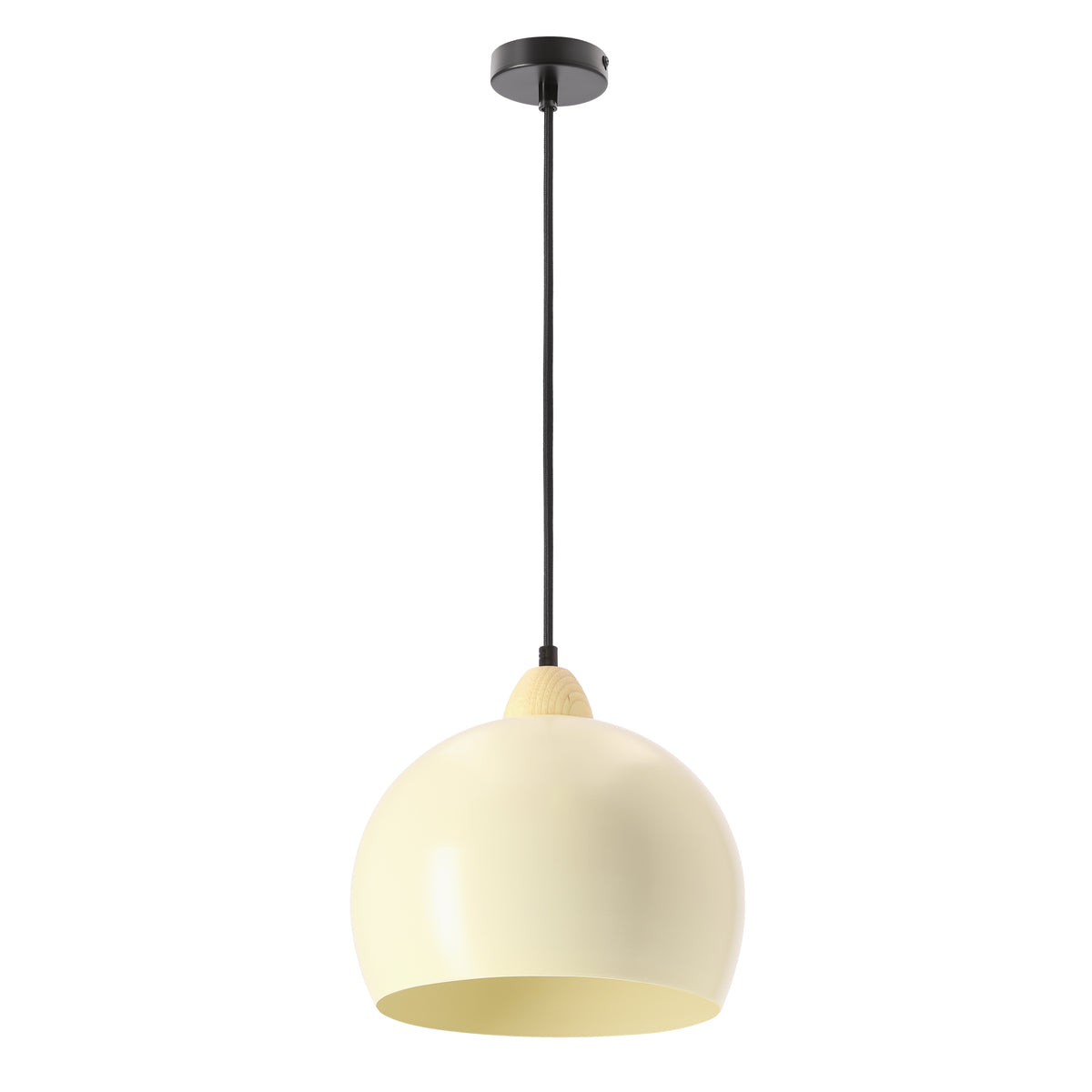 Monroe lampa wisząca 1x60W E27 klosz maślany