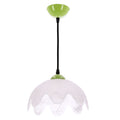 COLORI lampa wisząca pistacjowy metal 1x60W E27 biały klosz nowoczesna lampa sufitowa efektowny design do salonu kuchni