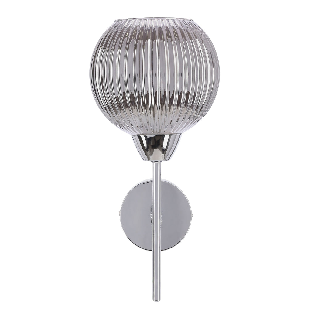 Lampa ścienna kinkiet CESAR srebrny 1x40W E27i nowoczesny styl do salonu łazienki.i