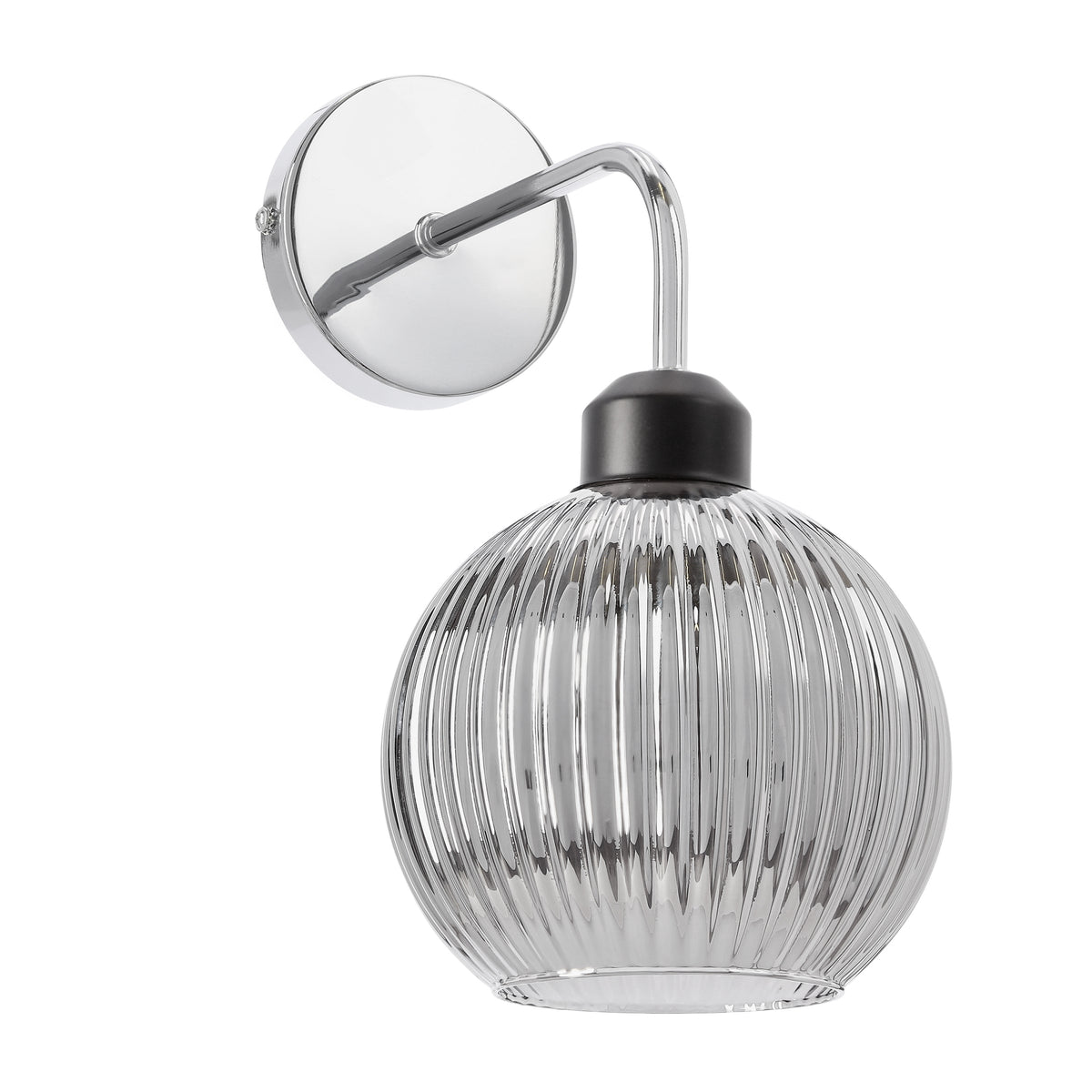 VERTON lampa kinkiet chromowy 1x40W E27 klosz chromowy