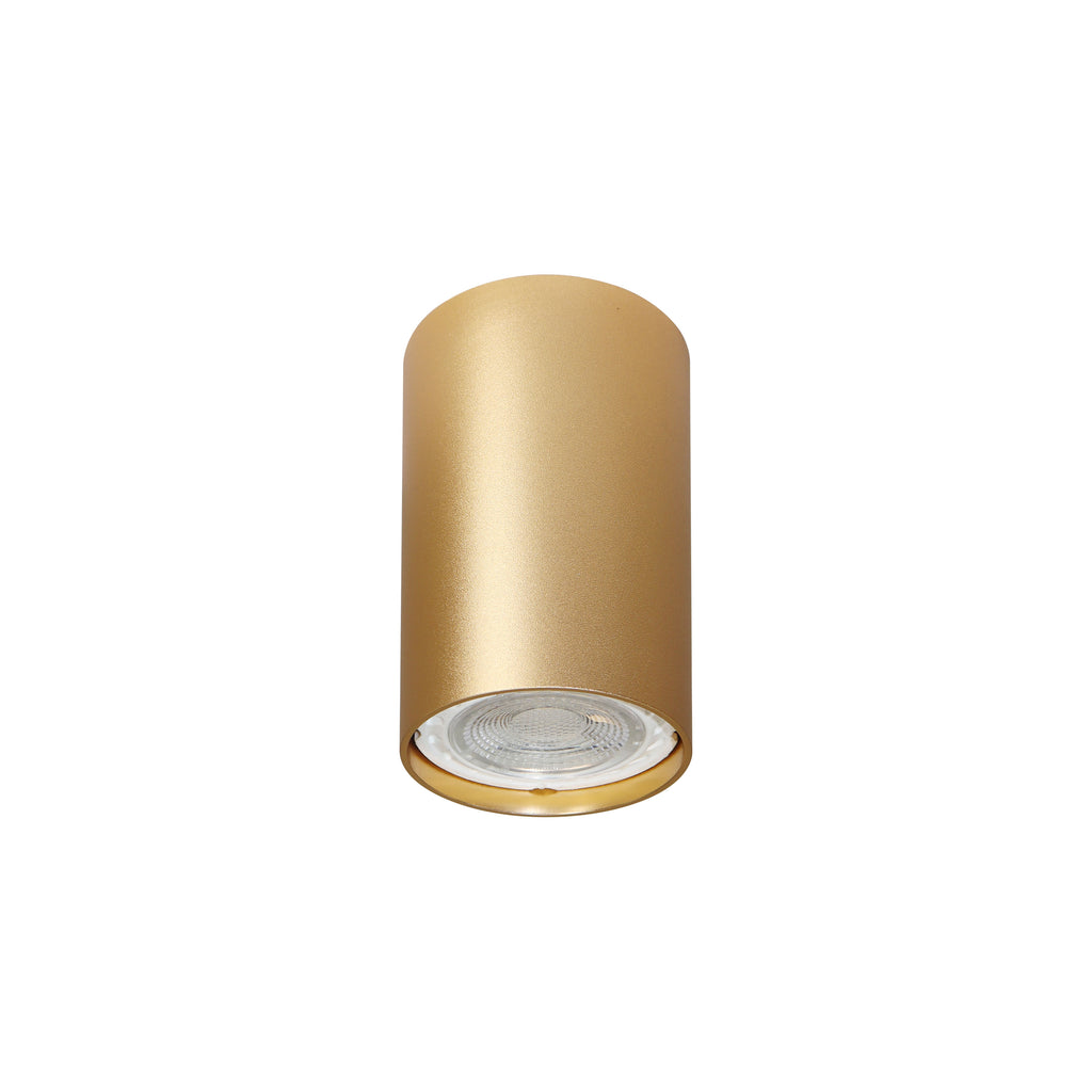 Tuba lampa sufitowa złoty matowy 1x15W GU10 5,5/9,5