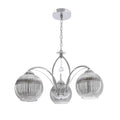 SIERRA lampa wisząca chromowy 3x40W E27 klosz chromowy