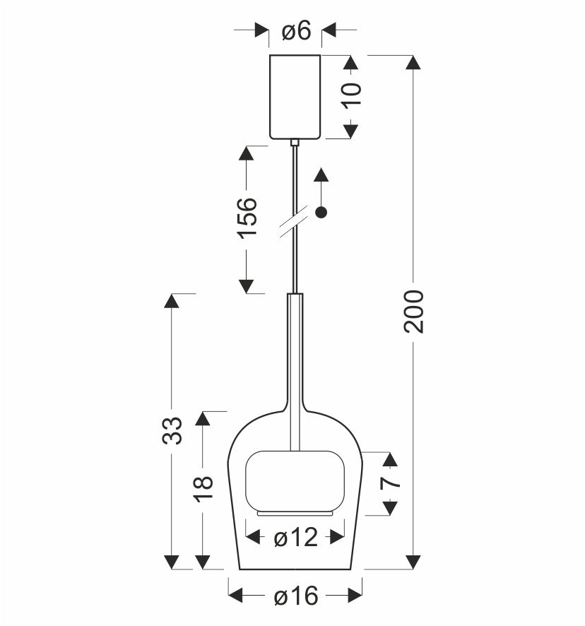 GLAXI lampa wisząca czarny 1x9W GX53 klosz bezbarwny+żółty