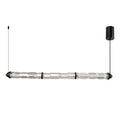 CORTE lampa wisząca pozioma czarny matowy 25W LED 3000K klosz bezbarwny