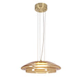OMBRE 34 lampa wisząca satynowy złoty 1x10W GX53 klosz bursztynowy+biały