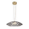 OMBRE 42 lampa wisząca satynowy złoty 1x10W GX53 klosz dymiony+biały