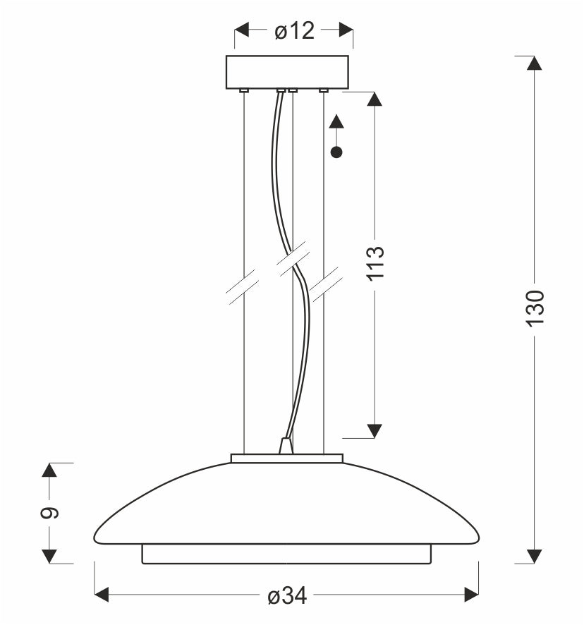 OMBRE 34 lampa wisząca satynowy złoty 1x10W GX53 klosz dymiony+biały